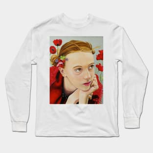 Poppys Red Long Sleeve T-Shirt